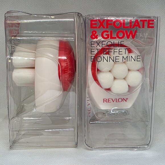 Revlon Exfoliate & Glow Double Sided Cleansing Brush Lot of 2 - Picture 3 of 9